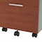 Linea Italia Metal Mobile File Cabinet, 17 inW x 20 inD x 24 inH, Cherry Laminate ZUC106 - alternate 8